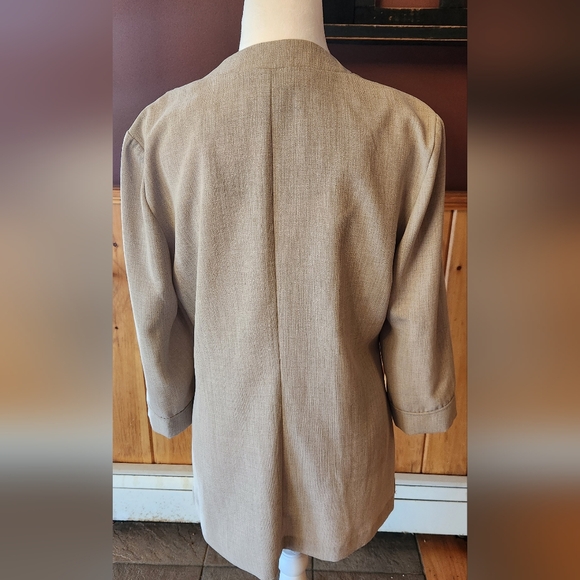 Vintage FATTANEH BAHARI Grey Jacket Knot Buttons Size 8 - Picture 4 of 9